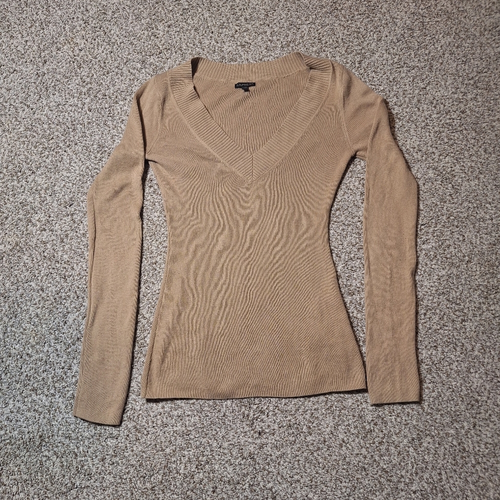 Express Womens V Neck Sweater Small S